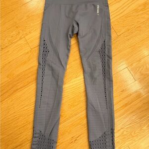 Gymshark Gray Leggings with Mesh Accents